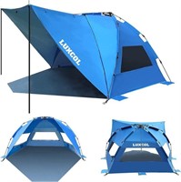 Beach Tent Sun Shelter, LUXCOL 6 Person Pup Up Su