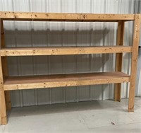 Natural Wood Storage Shelf