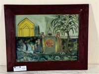 Anne Tucker's Tomb Reverse Painting on Glass
