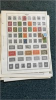 15) Double Sided Pages of Germany Stamps 1900s to