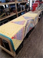 Queen size homemade quilt