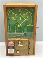 1964 Victor Baseball Gum Machine Coin Op