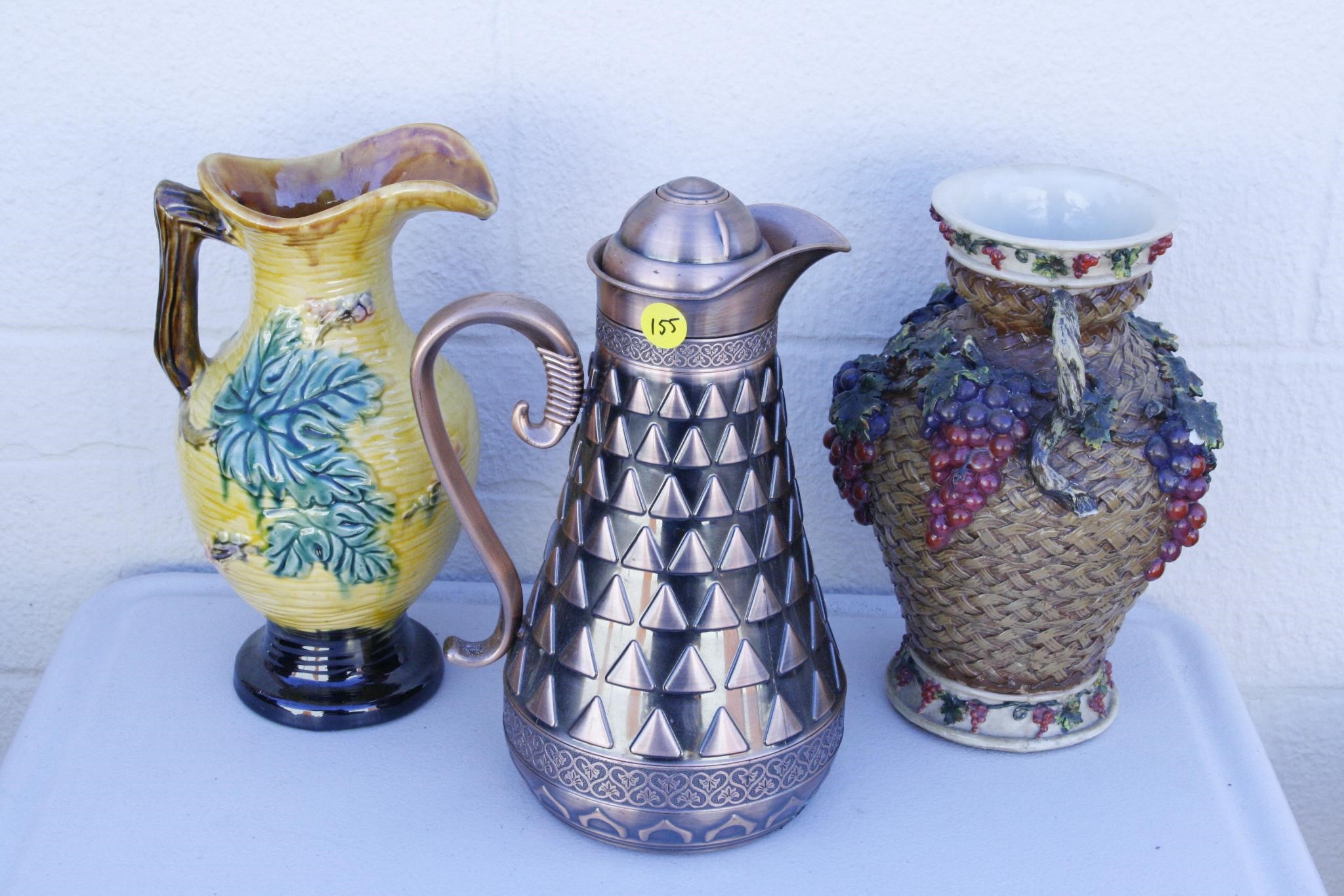 LARGE DECORATIVE PITCHERS/VASE