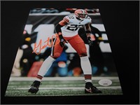 GRANT DELPIT SIGNED 8X10 PHOTO BROWNS JSA