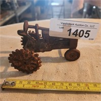 Vintage Cast Iron Toy Tractor