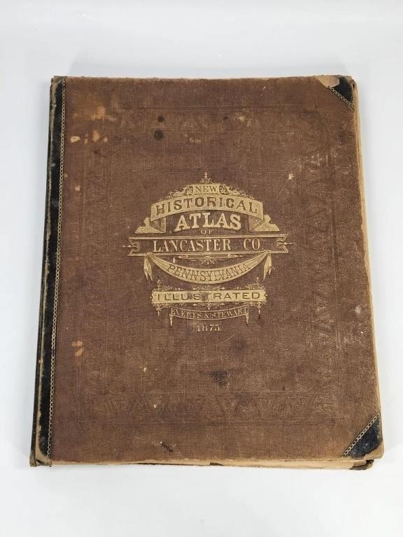 1875 HISTORICAL ATLAS OF LANCASTER CO. PA