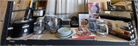 mix items; assorted small appliances, dishes,