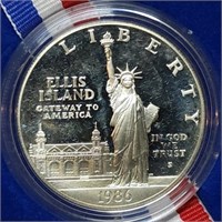 1986-S Statue of Liberty Proof Silver Dollar MIB