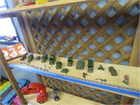 DINKY TOYS MILITARY TRUCKS, TANK,, CANNON & SMALL