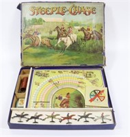 VINTAGE STEEPLE-CHASE BOARD GAME