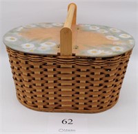 Picnic Basket measures 13.5" tall by 20" long,