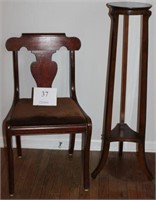 Vintage chair & table-chair measures 34.5" tall