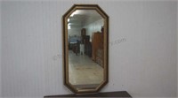Vintage Wood Frame Accent Wall Mirror