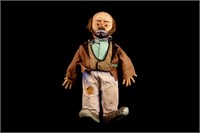 Emmett Kelly Weary Willie Cloth Doll c. 1950's