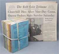 Salt Lake Tribune Paper Jan 25, 1963 Churchill