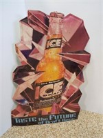 1993 Budweiser ICE Draft Beer Tin Sign Wall Hanger