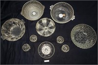Assorted glassware (10)