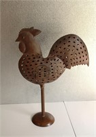 Metal Rooster Candle Holder 24" Tall