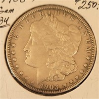 1903-P Morgan Silver Dollar, Higher Grade, Toned