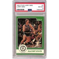 1984 Star Basketball Larry Bird Psa 8
