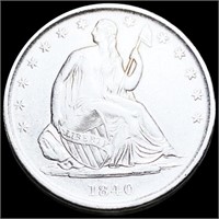 1840-O Seated Half Dollar UNCIRCULATED