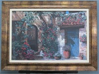 Large Tuscan Style Textured Print, Lg Frame