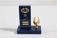 1972 US Army 1st Place Acrylic Trophy