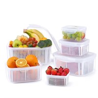 E6460  Luxear Vegetable Storage Containers, 5 Pack