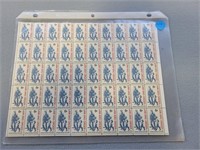 Sheet of "Law and Order" 6 cent stamps