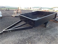 Yard trailer with gel filled tires; bed is 52"X 6