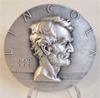 Abraham Lincoln Great American Silver Medal