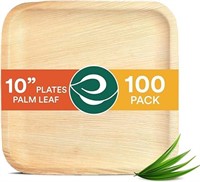 ECO SOUL 100% Compostable 10 Inch Square Palm