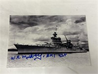 WWII Battleship Reproduced Photo