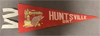 HUNTSVILLE, Ontario: Vintage Felt Pennant