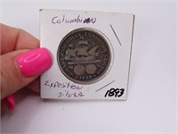 1893 Silver US Columbian Comm Half Dollar