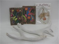 Antler & Small Art Lot