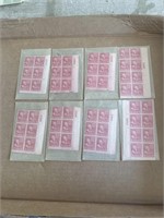 1938 John adams PLate Block Stamp Lot