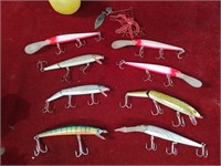 9 Vintage Crankbait Fishing Lures