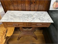 VICTORIAN MARBLE TOP TABLE