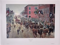 Kunstler print - "Iron Horses, Men of Steel", with