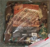 Camouflage Fashion Print Blanket Full Twin New