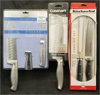 Lot Of New Kitchen Knives Cuisinart Hampton Forge