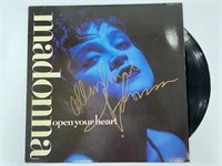 Autograph COA Madonna vinyl