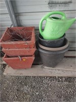 Flower Pots & Watering Can