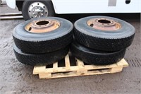 (4) Tires on Rims