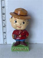 1960s Royal Canadian mounted police bobblehead
