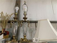 (2) Decorative Lamps, Finials