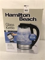 HAMILTON BEACH GLASS KETTLE 1.7L CAPACITY