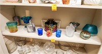 3 Sections of Vases and Glassware