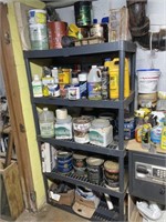 PAINT, PLASTIC SHELF, CLEANING AND GARDENING